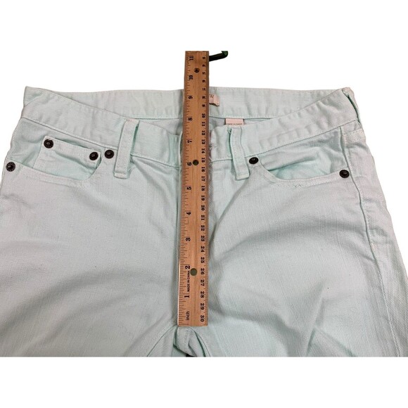 J.Crew Skinny Jeans Women's Size 24 Mint Green Light Denim Ankle Length A2484 - Picture 12 of 12